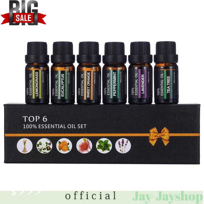 Firstsun Set Essential Oils Minyak Aromatherapy 10ml 6PCS RH-06