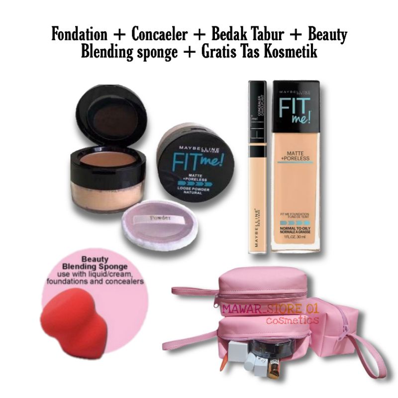 Make Up Fondation Concaeler Fit Me Maybelline 3 in 1