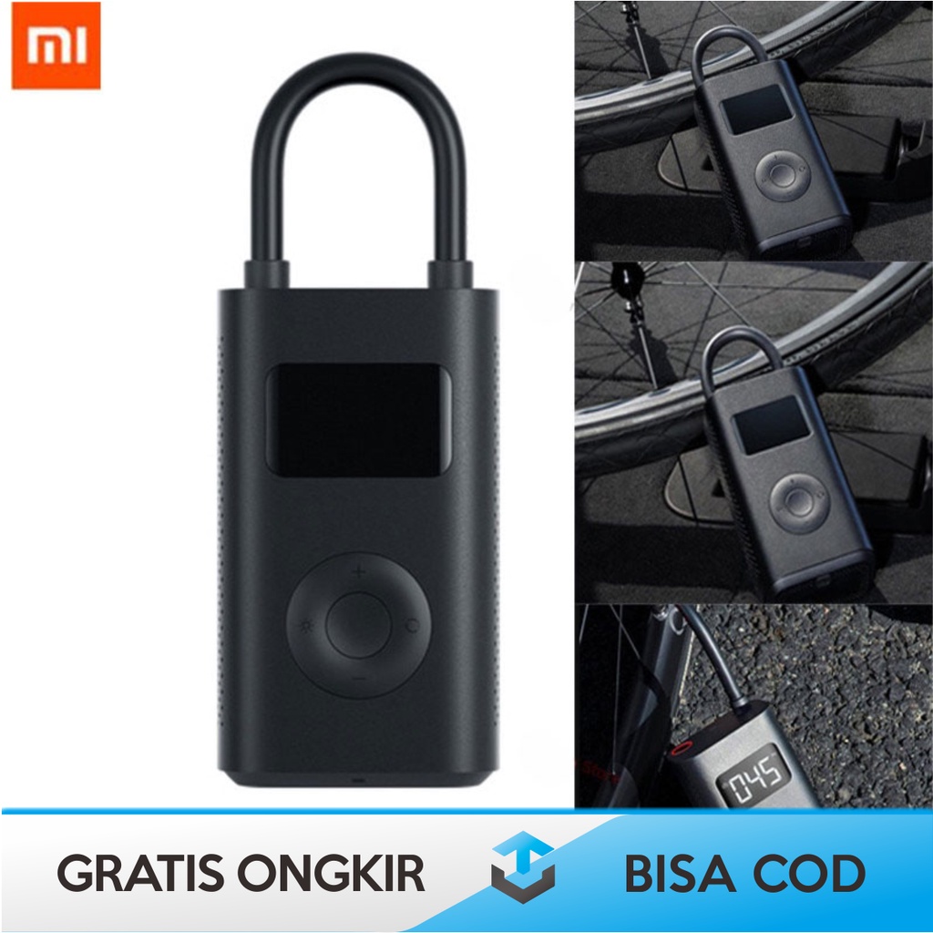 POMPA ANGIN SEPEDA MINI LISTRIK DIGITAL XIAOMI ORIGINAL UNITED PACIFIC
