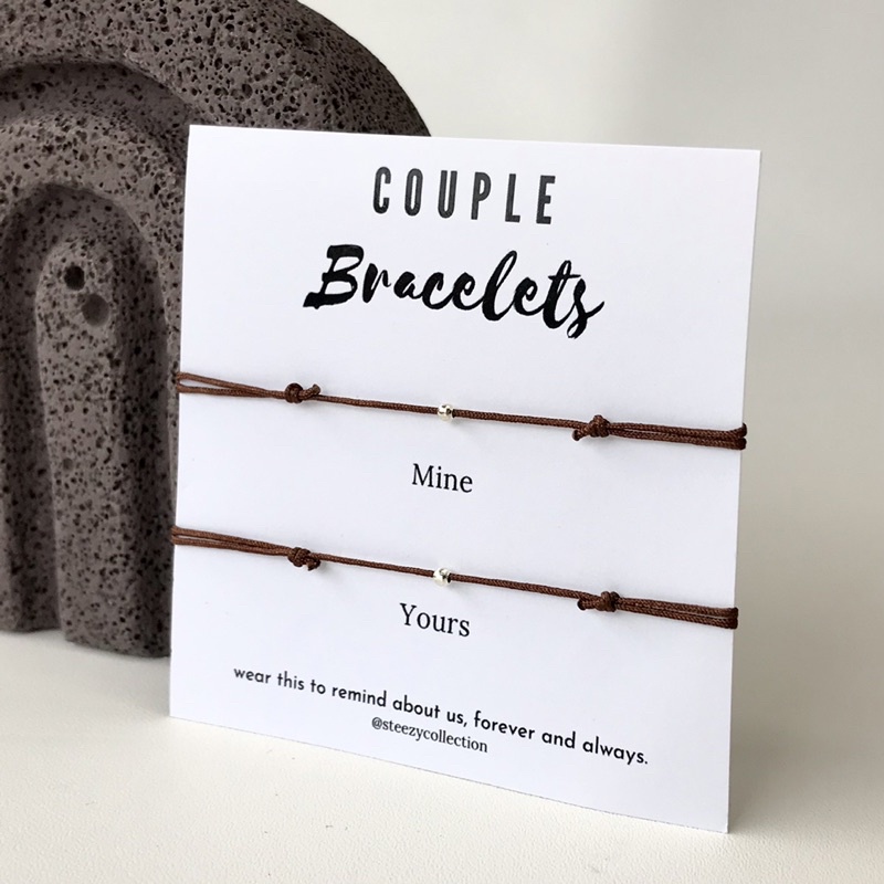Couple bracelet -Single String/ Gelang tali couple/ Gelang tali simple/ Hadiah untuk pacar