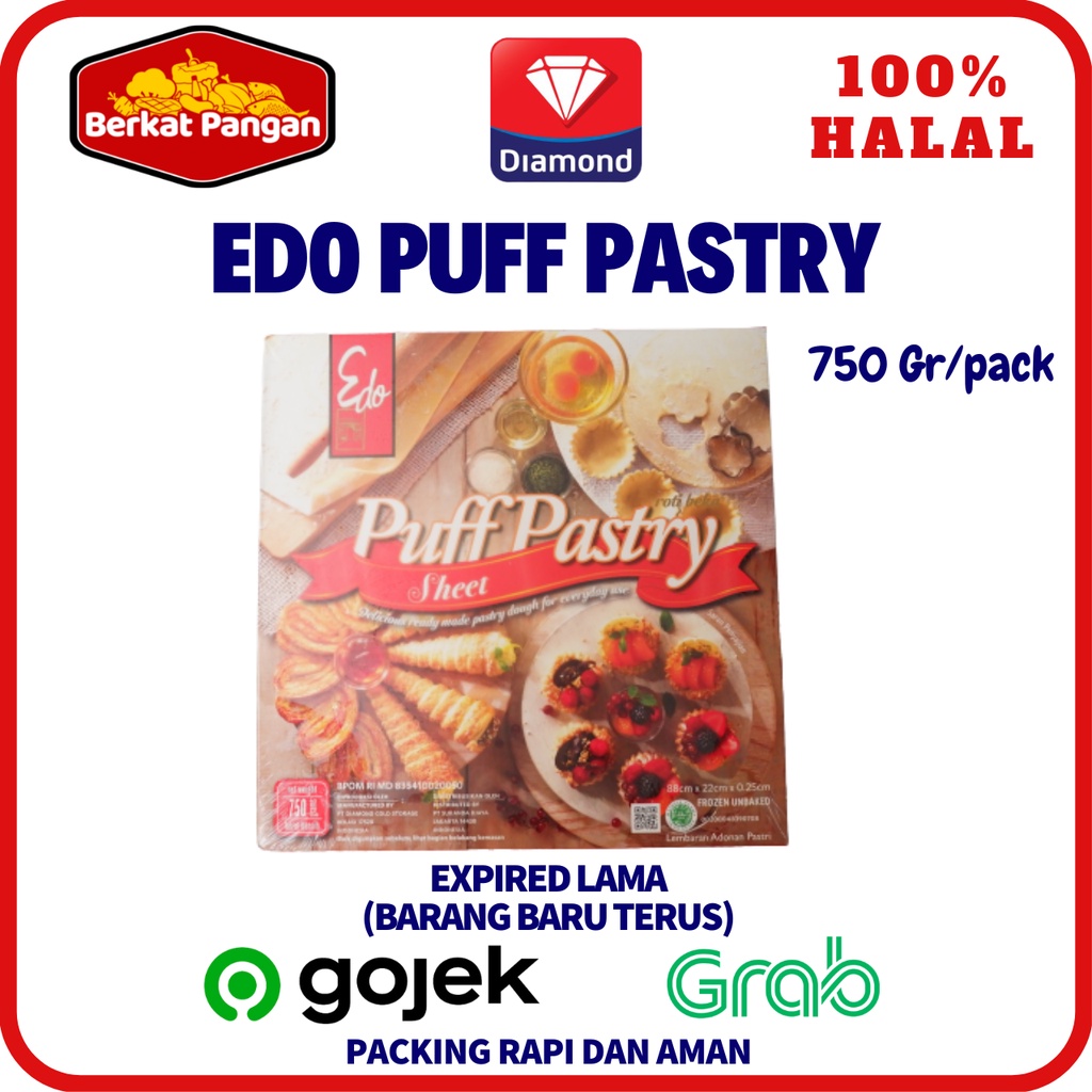 EDO Puff Pastry Sheet 750gr