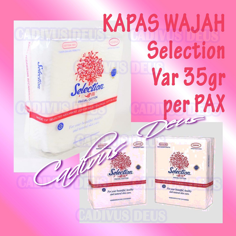 KAPAS WAJAH - KAPAS MAKE UP - SELECTION 35GR