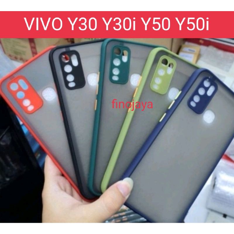 Case Aero My choice Vivo Y30 Y30i Y50 Y50i Silikon Dove Pelindung Camera