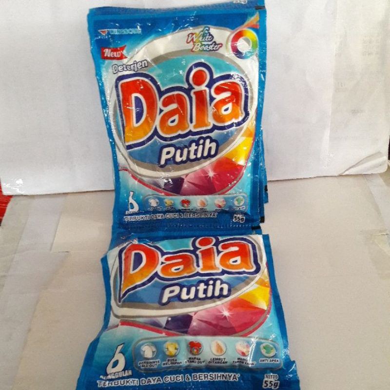 daia putih sachet 53g 1renceng(isi 6pcs)