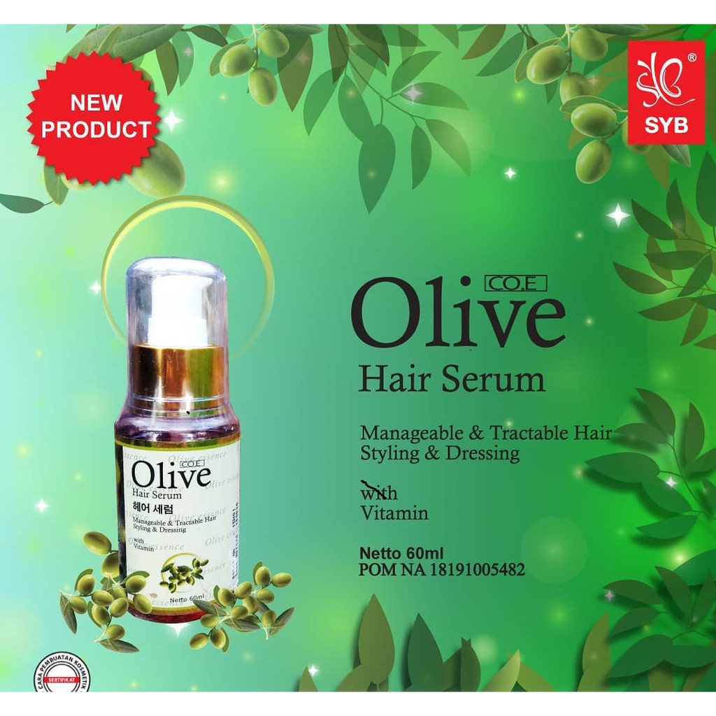 OLIVE COE HAIR SERUM - SERUM RAMBUT OLIVE SYB COE- BPOM