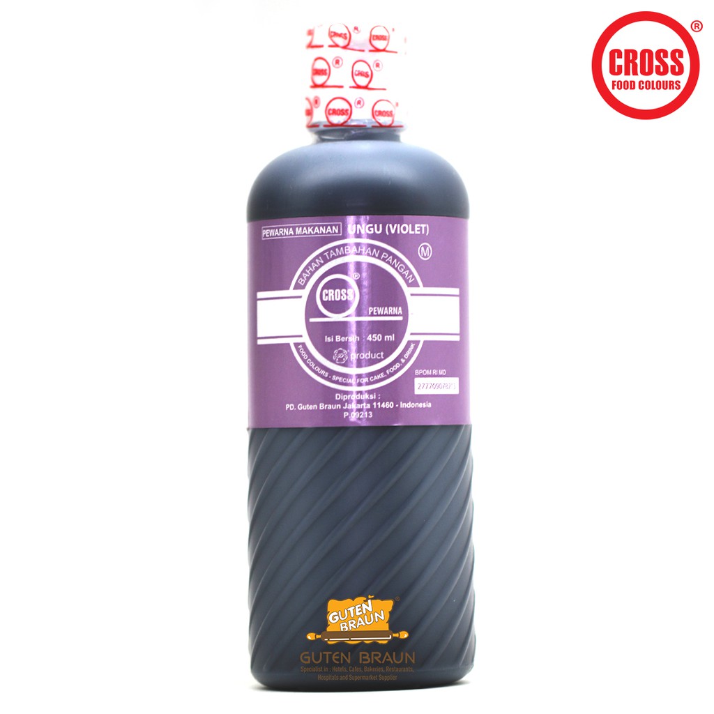 

CROSS Pewarna makanan VIOLET 450ml ( CROSS liquid icing )