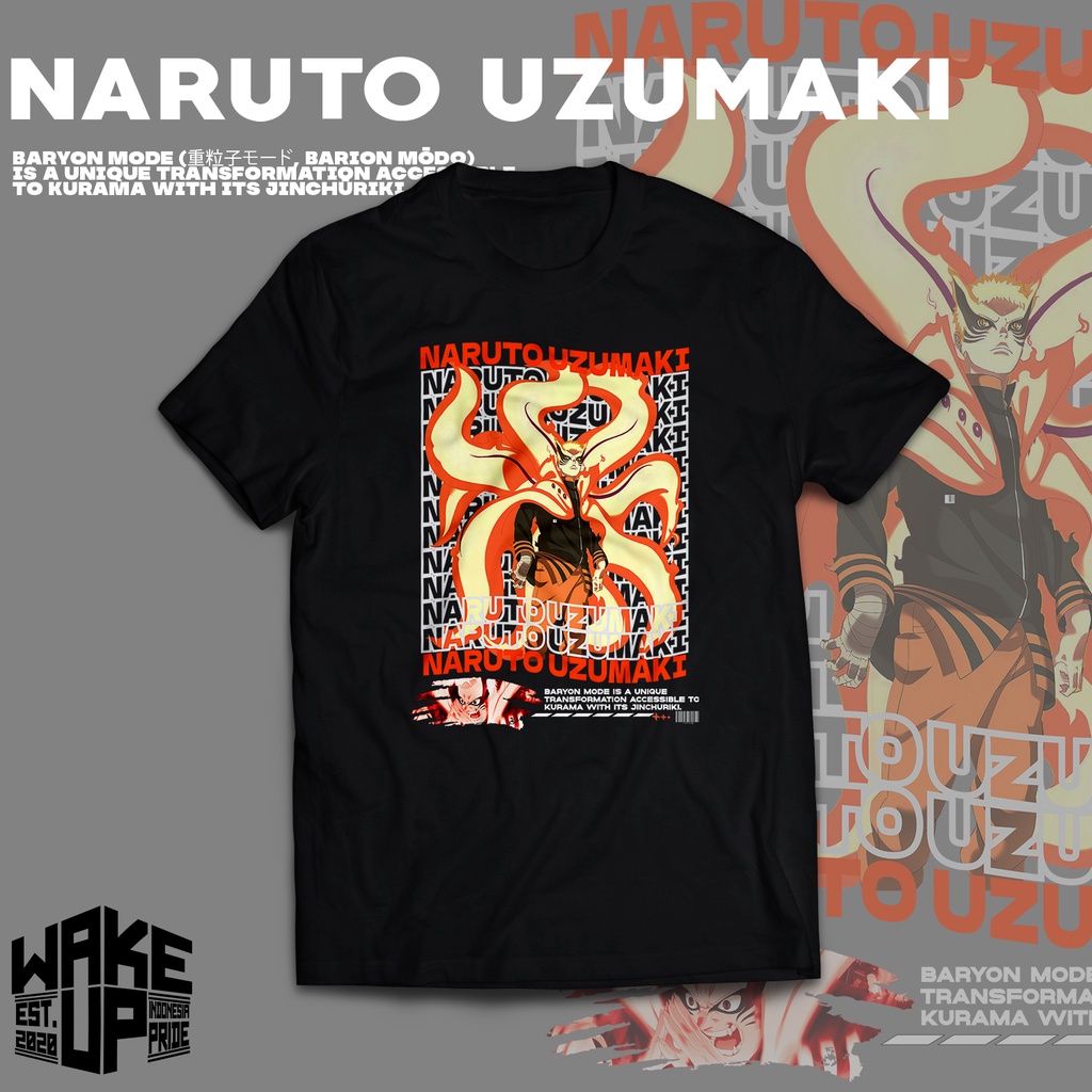 Kaos Anime Naruto Baryon Mode V2 PREMIUM