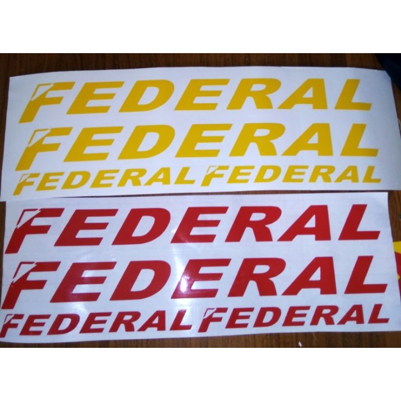 Stiker Seoeda Feseral/Cutting Sticker Sepeda MTB Federal 1 Set