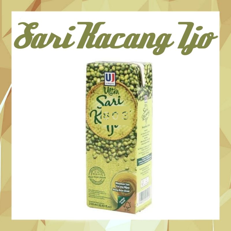 

《OS3》 Ultra Jaya Sari Kacang Ijo Mung Bean Drink 250 mL - minuman kacang hijau