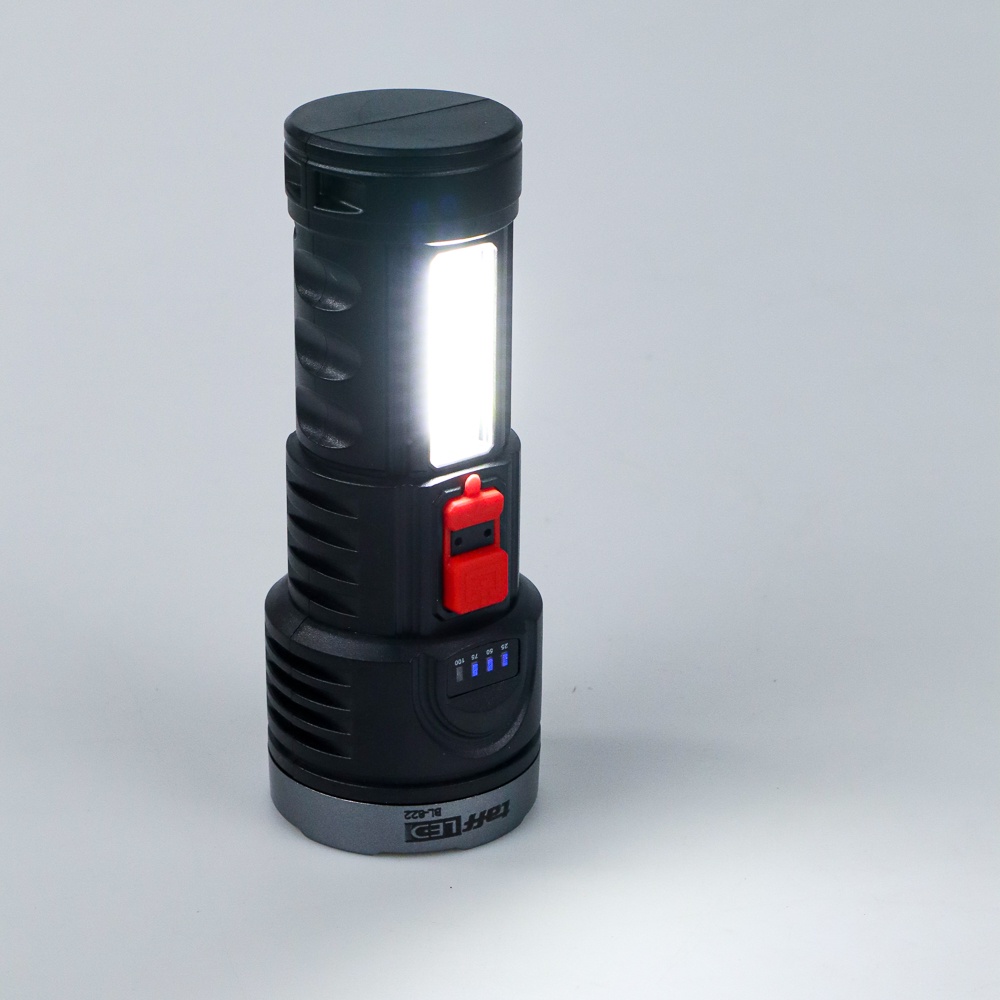 G8ITaffled Senter Led Flashlight Torch Waterproof Usb Rechargeable Cree Xpe + Cob 7800 Lumens - Bl-822 - Black Or-i