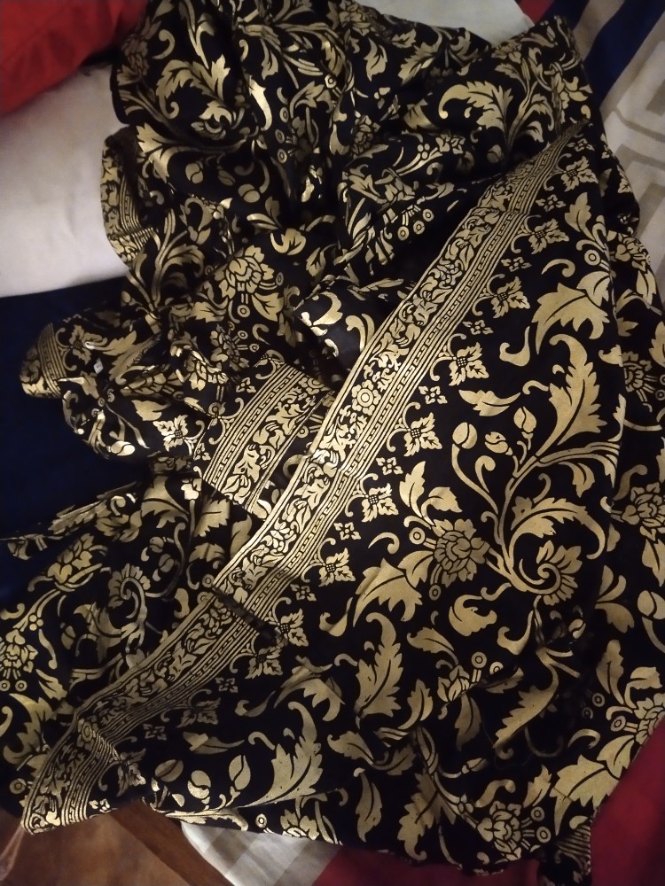 Gamis All Size & Jumbo Batik Prada Bakung Kembang Gede B153 Fashion Muslim