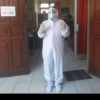 Hazmat Suit Baju APD Standar WHO Coverall Dapat Hazmat Suit Baju APD Standar WHO Coverall Dapat