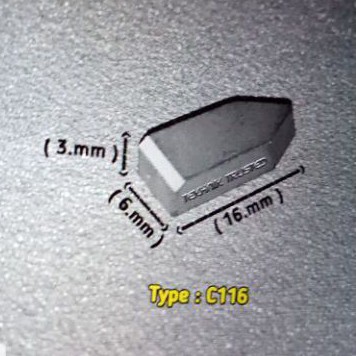 mata widia untuk sumur bor tipe c116