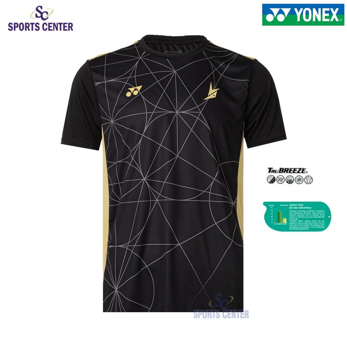 New Limited Kaos / Jersey Yonex Lindan Edition 1808 COC Jet Black - S