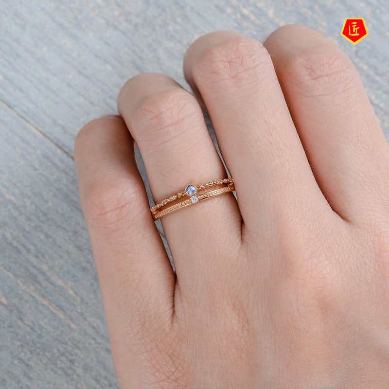 [Ready Stock]14K Gold Ins Refined Simple Jewelry Ring