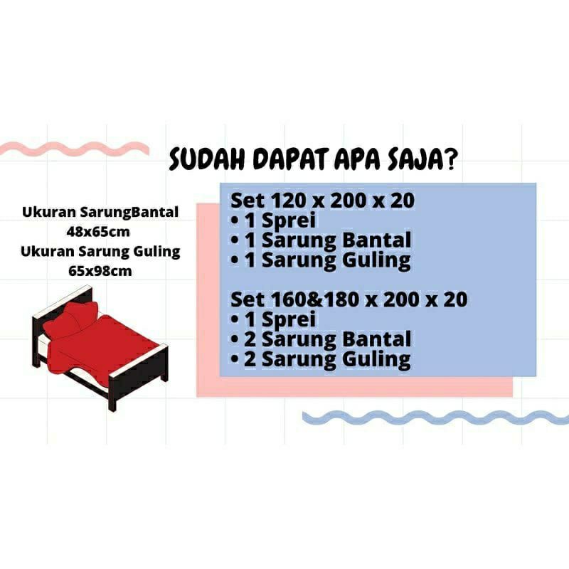 SPREI EMBOS Sprei Polos Sprei EMBOS