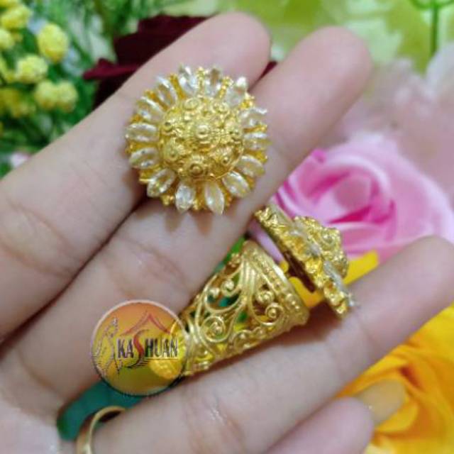 Subeng Bali Zirkon Padi Asli (isi cerorot kerawang(