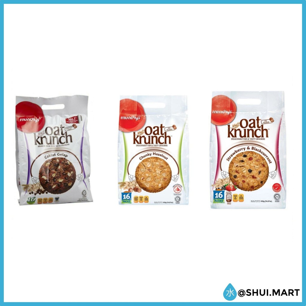 Jual MUNCHYS OAT KRUNCH BISKUIT DIET GANDUM DIET DARK CHOCOLATE COKLAT