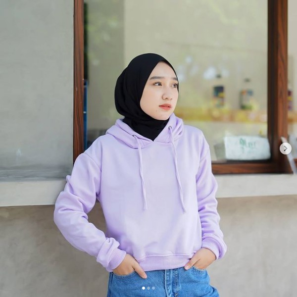 sweater hoodie crop oversize