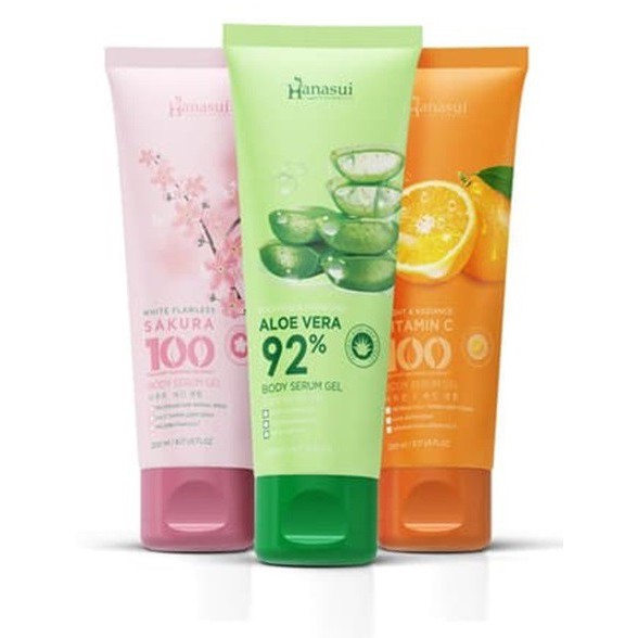 Hanasui Lotion Body Serum Orange Aloevera Sakura Body Lotion Hanasui Losion Tubuh