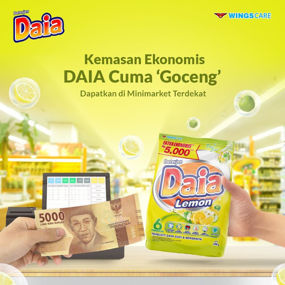 

Daia Detergen Bubuk Softener 290 gram Murah 5000an
