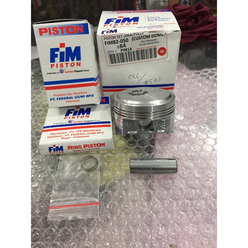 piston kit mentahan pin 14 klx crf 150 vixion mx king n max verza 63.5 64 64.5 65mm Fim82