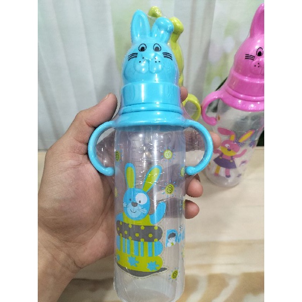 Botol Susu Dodo karakter Kelinci Dengan Pegangan/Rabbit Bottle With Handle 250Ml BPA Free DBP018