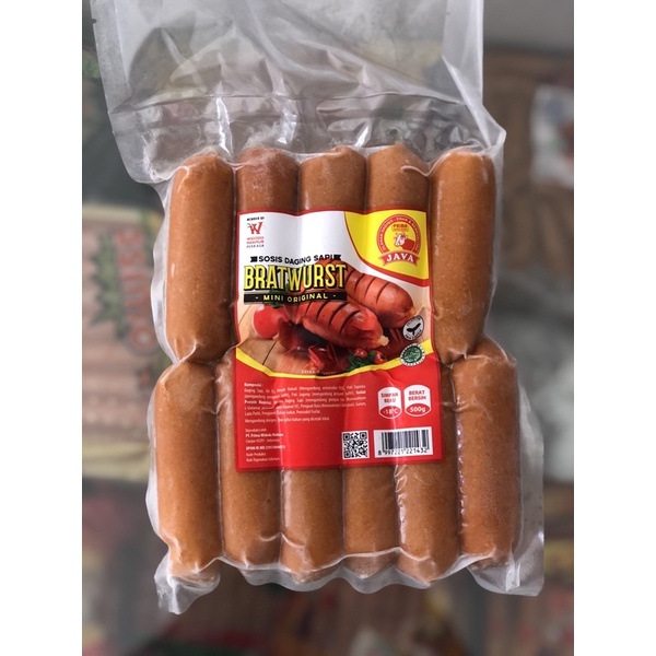 

Java Sosis Sapi Bratwurst Original 500gr Sosis Sapi Bakar Mini isi 12