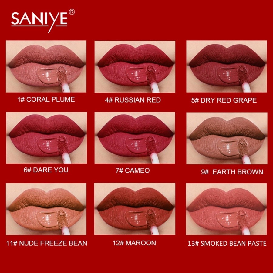 SANIYE L1181【BPOM】Lip Matte Lipstik Tahan Lama Waterproof Matte Murah Bibir Kosmetik