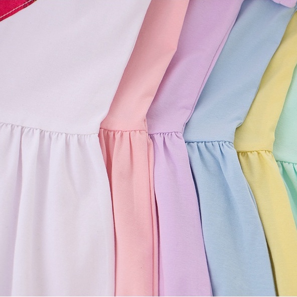 Gadis Gaun Frozen Gaun Elsa Putri Kemeja Rok Musim Panas Katun Renda Disney Gaun Bayi Gadis Fashion Pakaian 2-10Years Anak Gadis Pakaian
