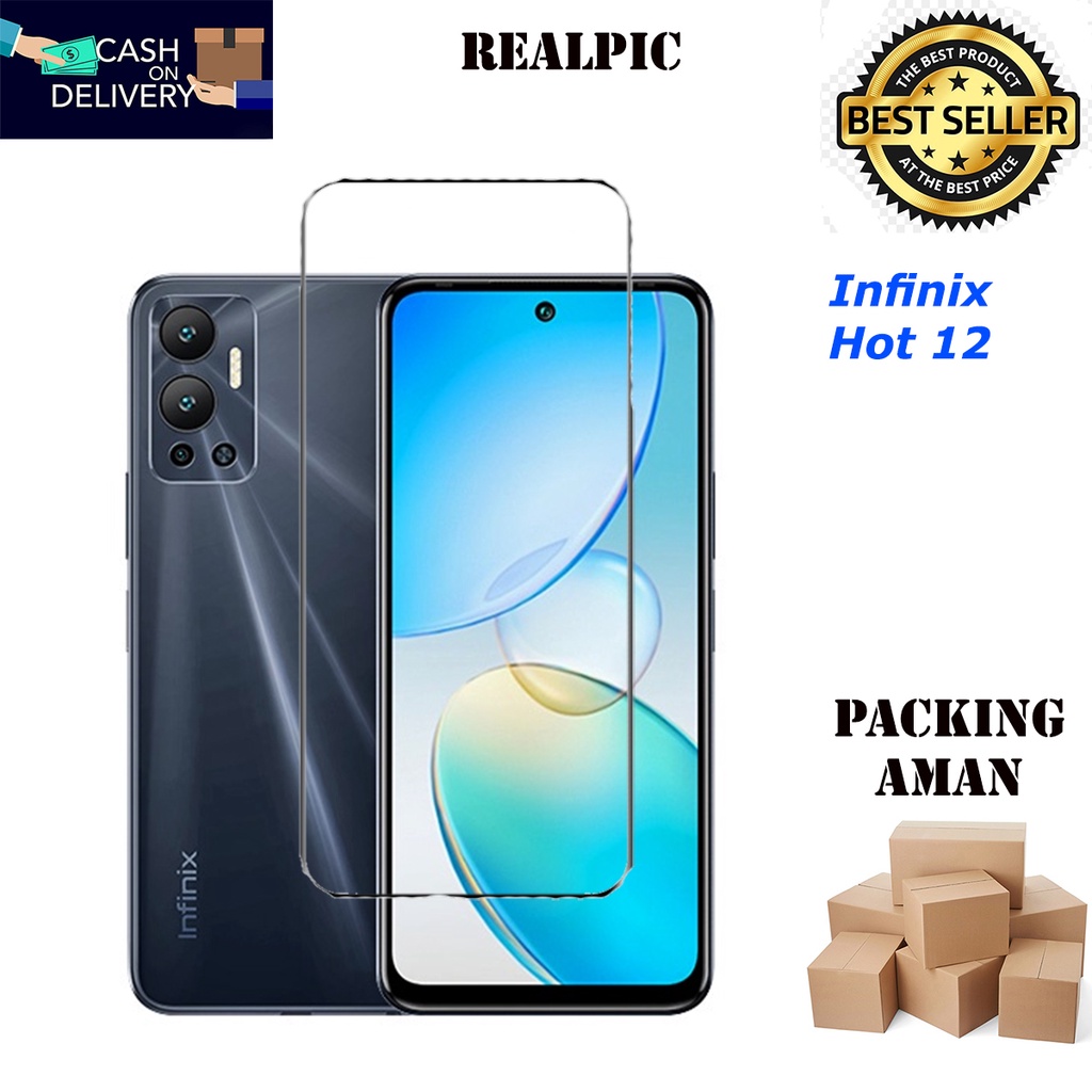 Tempered Glass Infinix Hot 12 Screen Protector Anti Gores