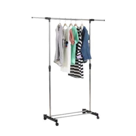 Stand Hanger Single Multifungsi Gantungan Baju Stainless Serbaguna