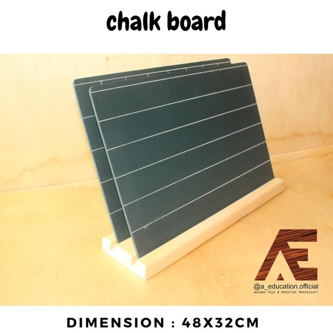 

Office & Stationery | Alat Tulis | Montessori Chalkboard Papan Tulis Chalk Board | Best Seller
