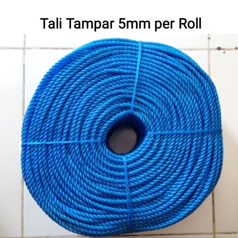 

Tali Tambang Plastik 5mm per Roll / Tali Tampar Plastik , Tali ikat , Tali Jemuran 5 mm