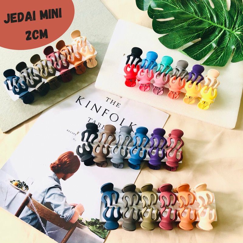 Jedai Doff Mini Ori Bangkok 2cm Import Premium/Jepit Rambut Poni Cakar 3 Ukuran Mini Doff Premium