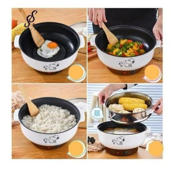 panci electric besar korean bisa goreng dan kuah tinggal colok listrik