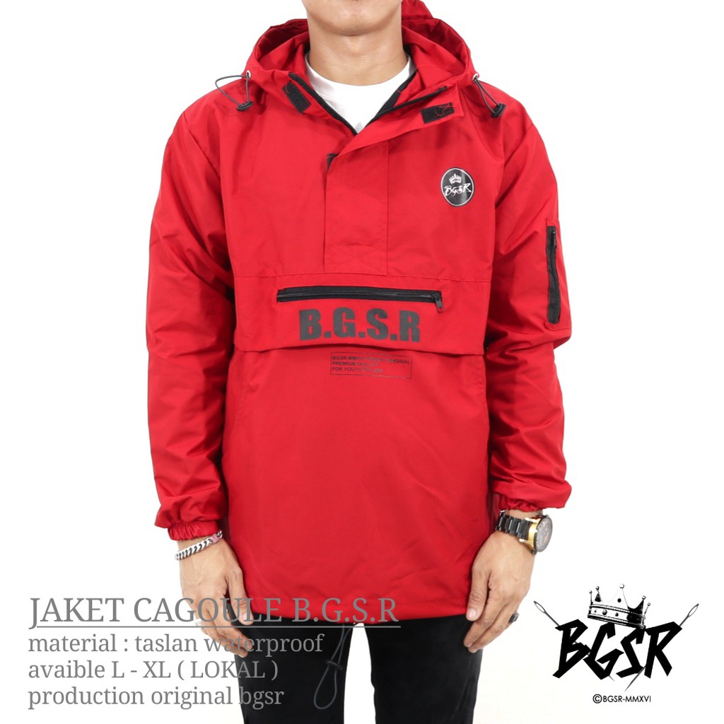 JAKET CAGOULE HOODIE TASLAN WATERPROOF | JAKET GUNUNG HIKING WINDBREAKER PARASIT ANTI AIR