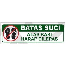 STIKER BATAS SUCI