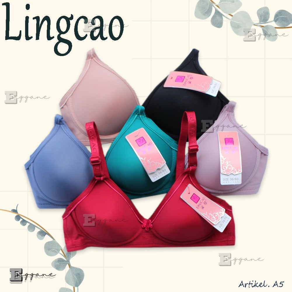 Bra Ling Cao A5 / Lingcao Busa | Bh Tanpa Kawat Kait Kancing 2 | Bh Import | Bh Tanpa Kawat | Bra Bu
