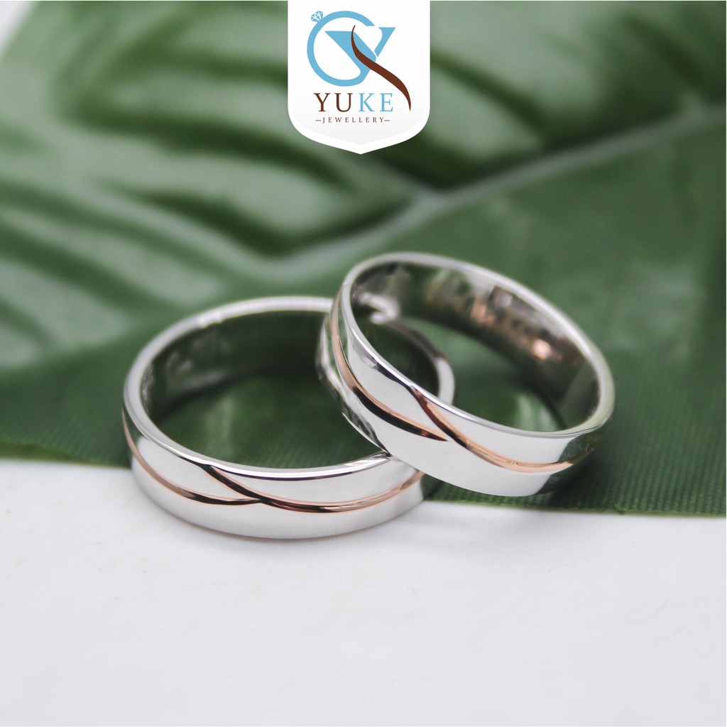 Cincin Kawin Cincin Couple Silver/Perak List Gold