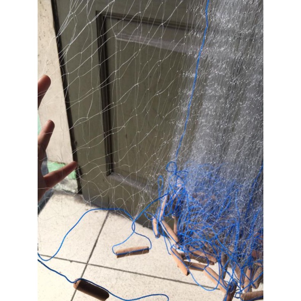 Jaring Ikan Panjang 15M 2 Jari, 3 Jari dan 4 Jari