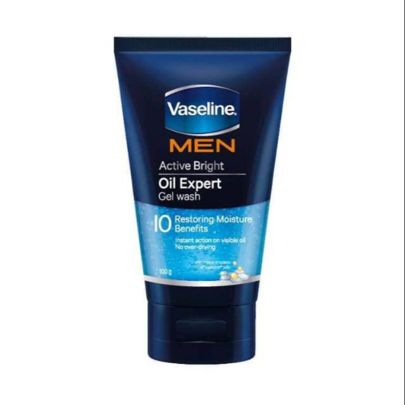 Vaseline Men Active Bright Oil Expert Gel Wash [100g]