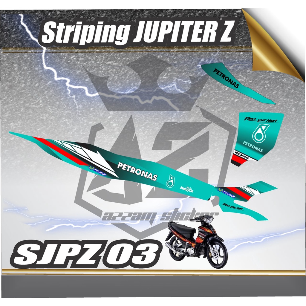 JUPITER Z Sticker Striping JUPITER Z - Stiker Motor JUPITER Z List Variasi Hologram AZ 03