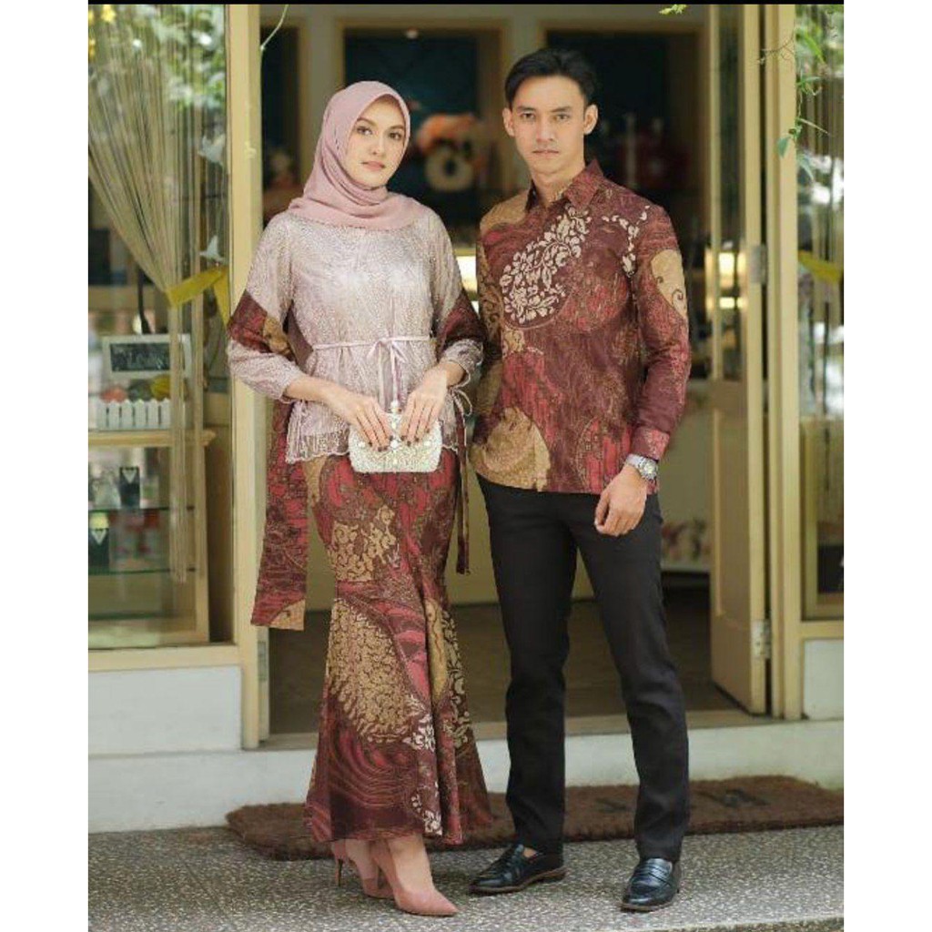 Kebaya Lamaran Tunangan Baju Kondangan Couple Sarimbit Batik Seragam Bridesmaid Groom Matilda Ori