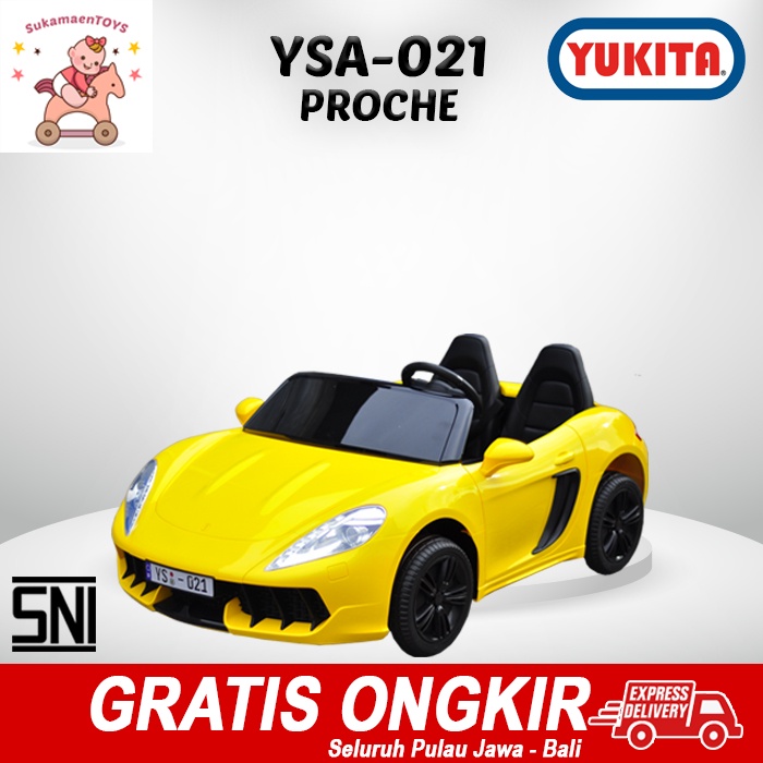 MAINAN MOBIL AKI ANAK YUKITA YSA 021 Kuning - BISA 2 ORANG DEWASA