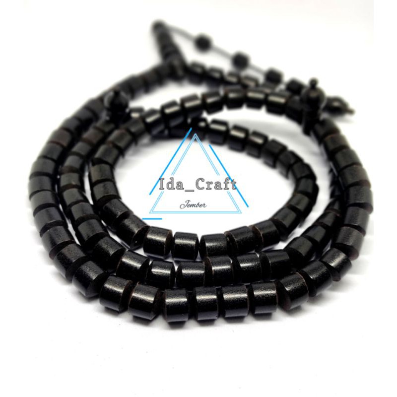 TASBIH KAYU GALIH KELOR HITAM KALIMANTAN ORIGINAL/TASBIH KAYU TERMURAH/TASBIH KAYU HITAM KALIMANTAN