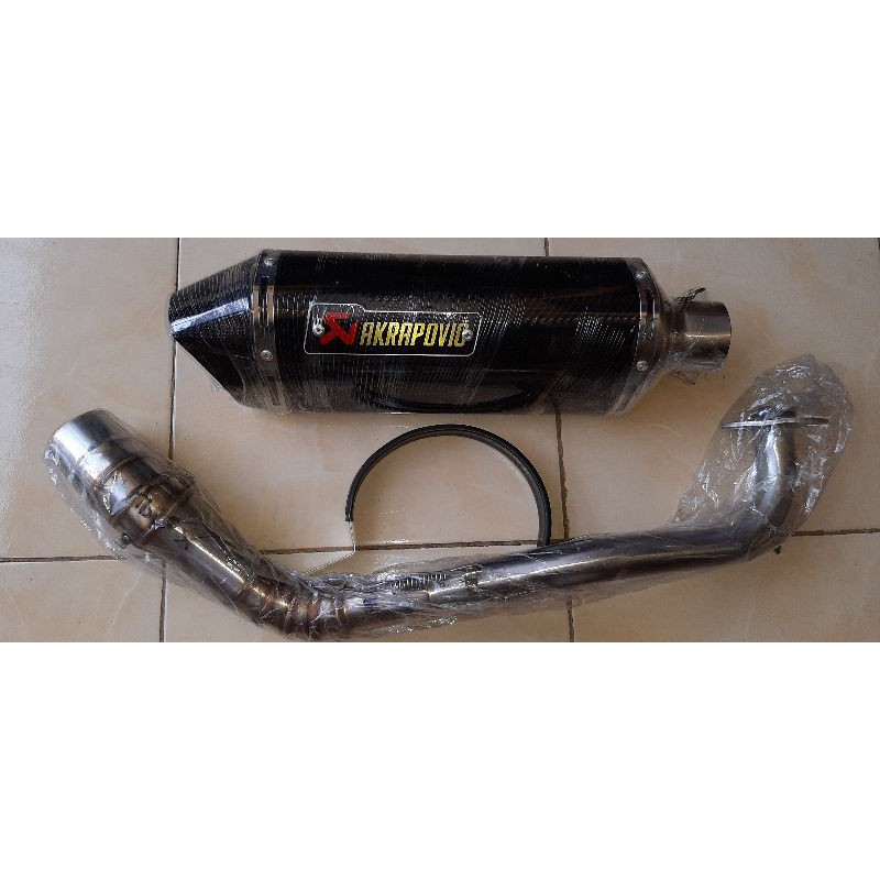 Full set knalpot Racing Aerox AKRAPOVIC