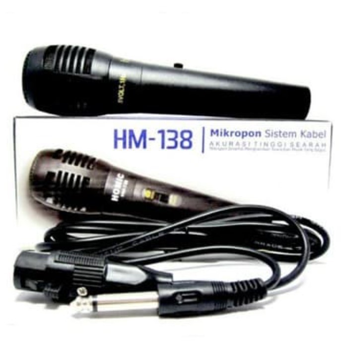 COD MIC//MICROFON//MICROPHONE HOMIC HM-138 SISTEM KABEL//MIC KARAOKE//MIC SALON AKTIF//MIC MURAH//MICROPHONE VOKAL