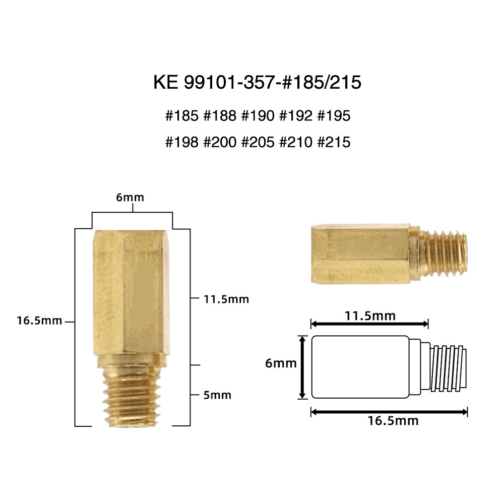 Zsdtrp 10pcs Karburator Utama Jet M5 Thread Untuk Bd Crs Fcr Fcr-Max Pd Pj Pwk Pwm Carbs Ukuran 60-215-A-06