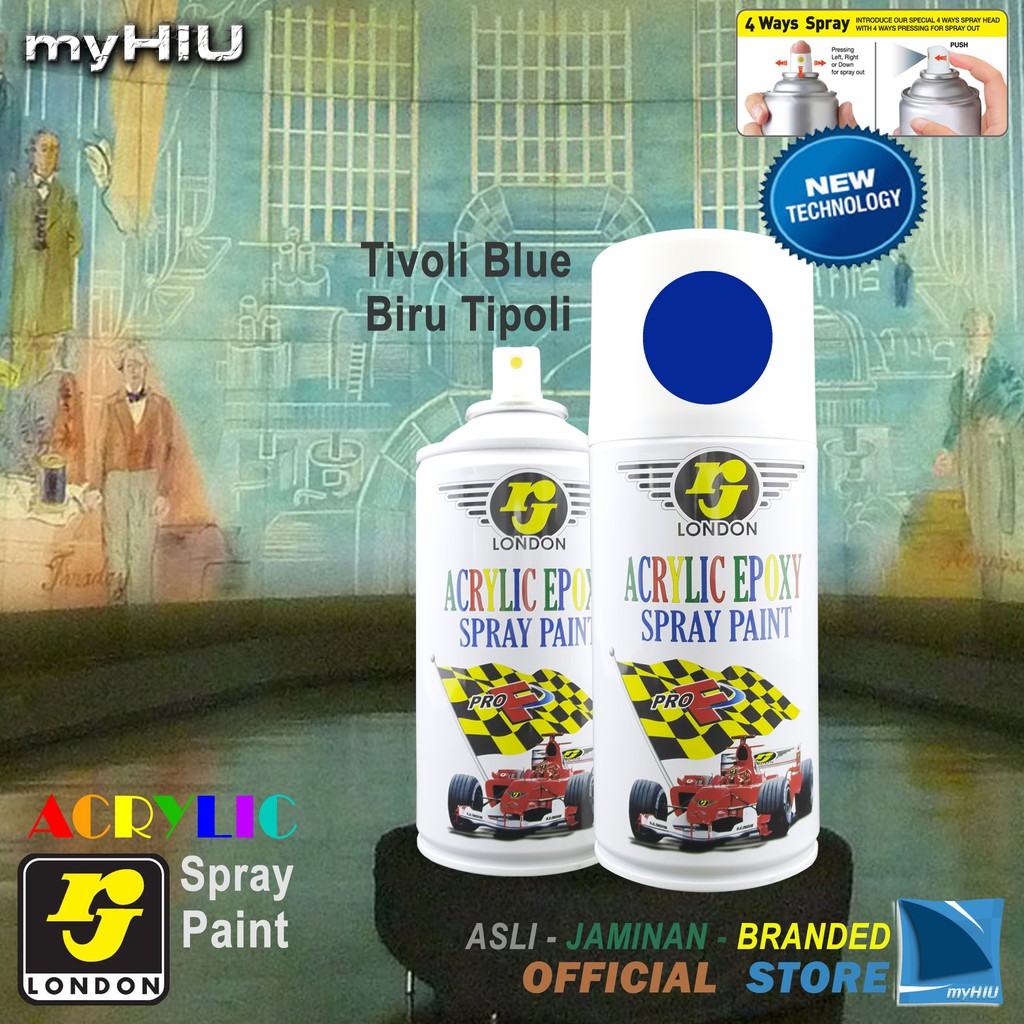 Cat Semprot Biru Tipoli Italy 150 ~ 400 cc / Tivoli Blue Spray Paint RJ LONDON